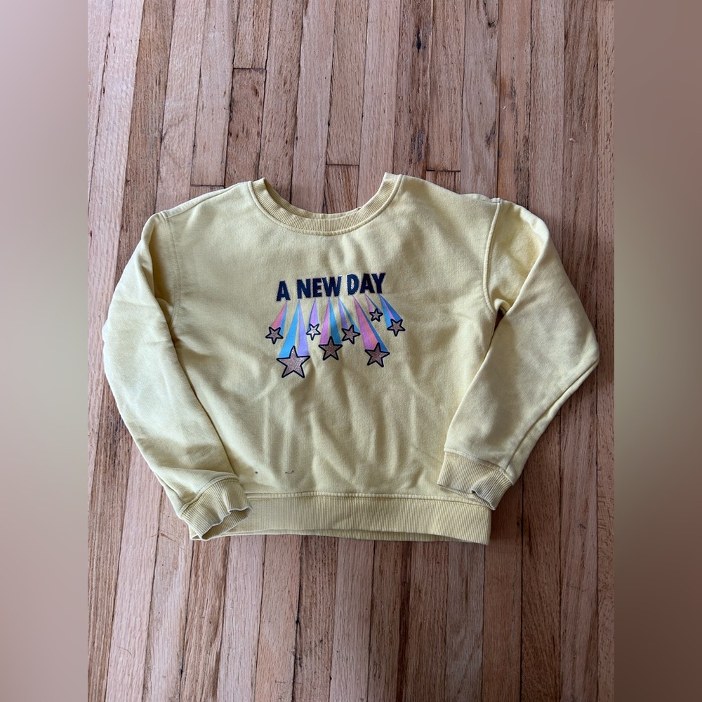 3/$10 George Kids Yellow Star Sweatshirt